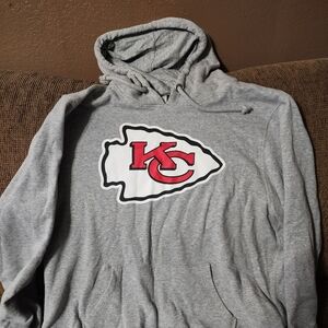 47 Brand Gray KC Logo Hoodie